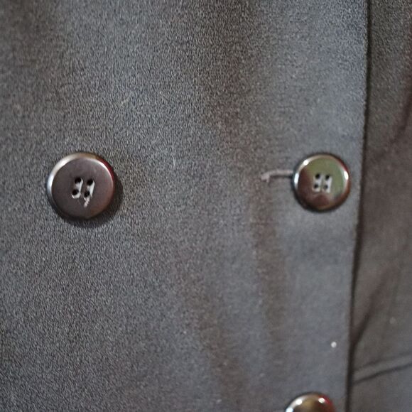 San Louis Black Wool Skirt Suit Blazer Jacket Set 14 Career Formal Funeral Suit - Picture 8 of 13